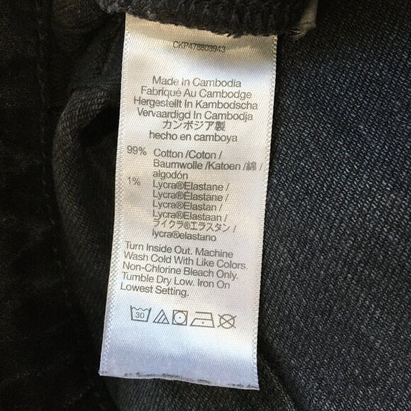 MADEWELL 5 Pocket Logo Hardware Dark Gray/Black Denim Curvy 90's Straight Jeans - Picture 4 of 12